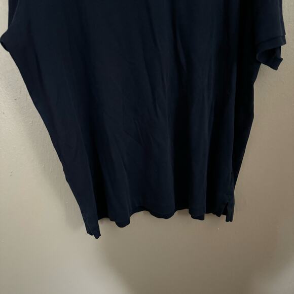 POLO Ralph Lauren Navy Blue Polo Button Up Short Sleeve Size XL standard cut - Picture 3 of 6